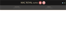 Tablet Screenshot of macroyalsuites.com